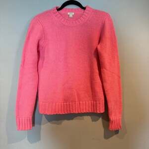 J. Crew Factory Bright Pink Knit Sweater
